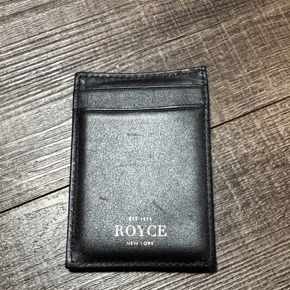 ROYCE New York Elegant Black Card Holder